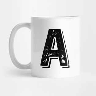 Capital Letter A Name Initial Monogram Mug